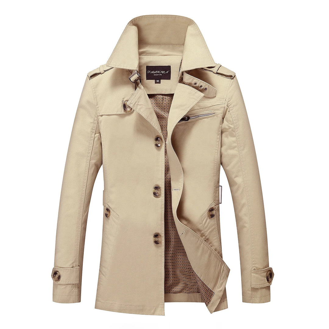 Modischer langer Trenchcoat