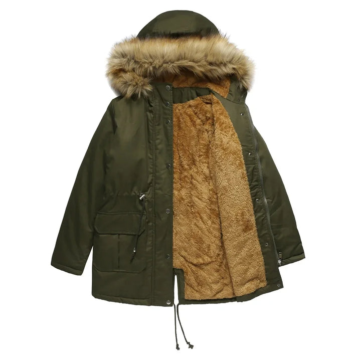 Langer Parka mit Pelz