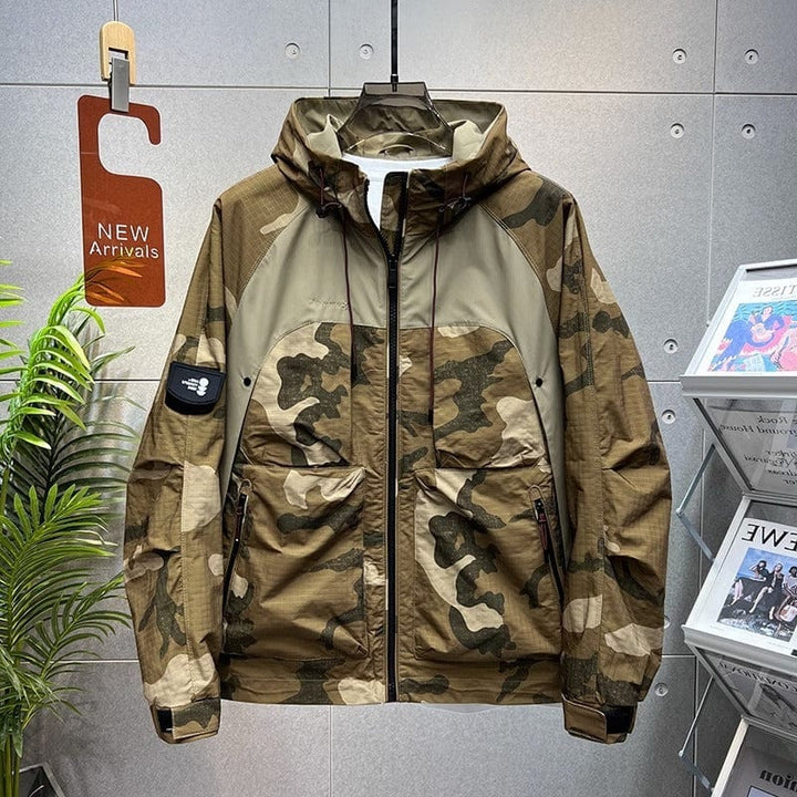 Herren - Camouflage-Muster Jacke - Leicht und Atmungsaktiv - Outdoor Style