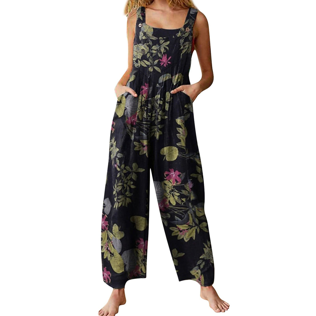 Stil Damen Jumpsuits - Sommerliche Overalls mit Multicolor-Muster