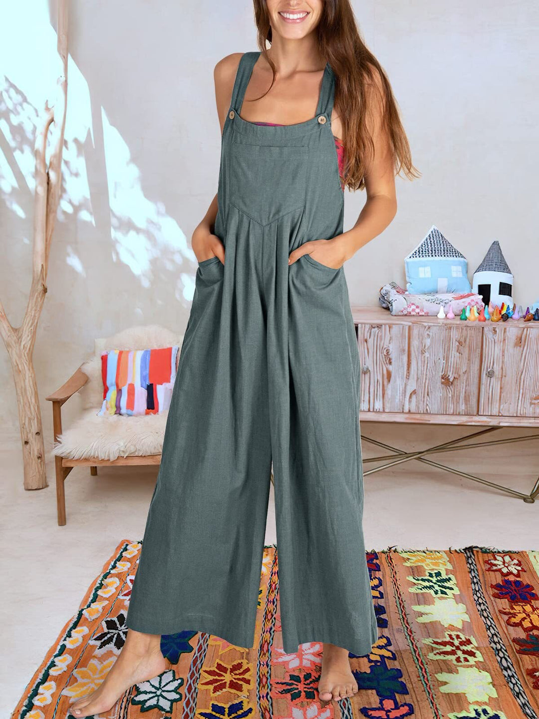 Ärmelloser Jumpsuit für Frauen