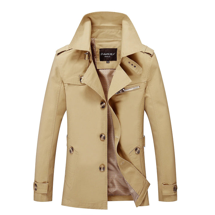 Modischer langer Trenchcoat