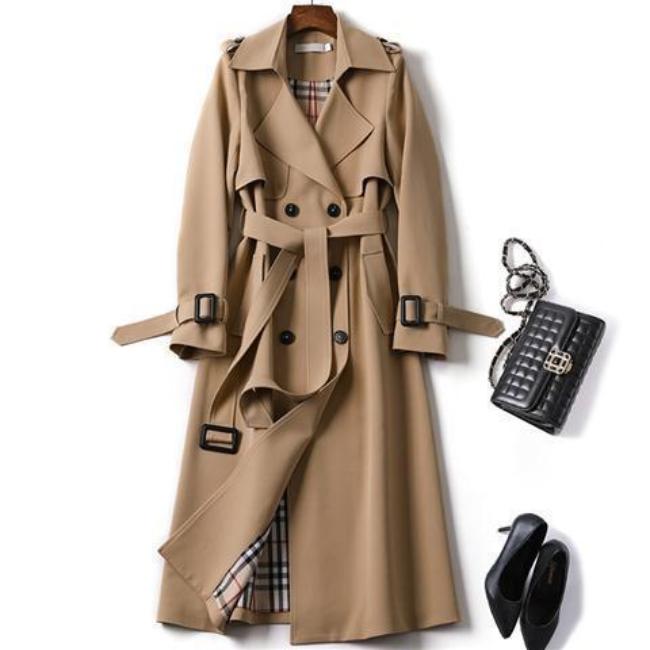 Damen - Trenchcoat - Stilvoller Übergangsmantel aus hochwertigem Material - Eleganter Trenchcoat für jede Gelegenheit