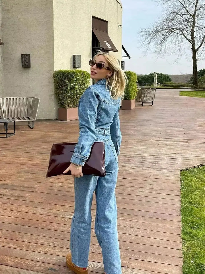 Mode Denim Jumpsuit