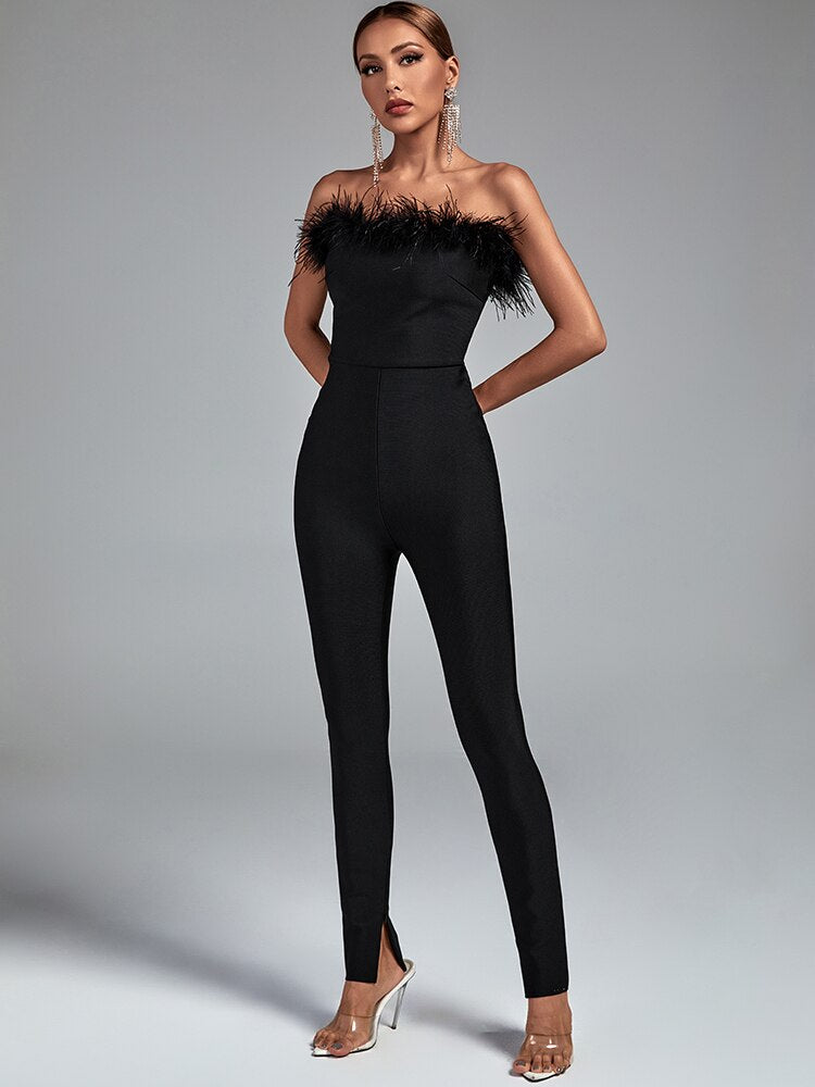 Feder Jumpsuit - Feder, Bandage, bodycon