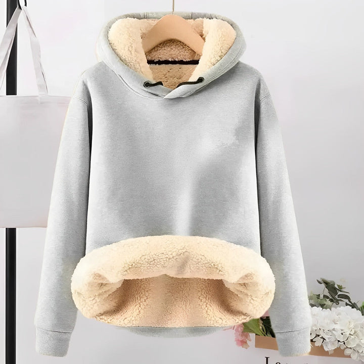 Kuschelige Sherpa-Fleece-Kapuzenjacke