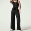 Trend-Jumpsuit mit weiten Beinen und kurzen Ärmeln