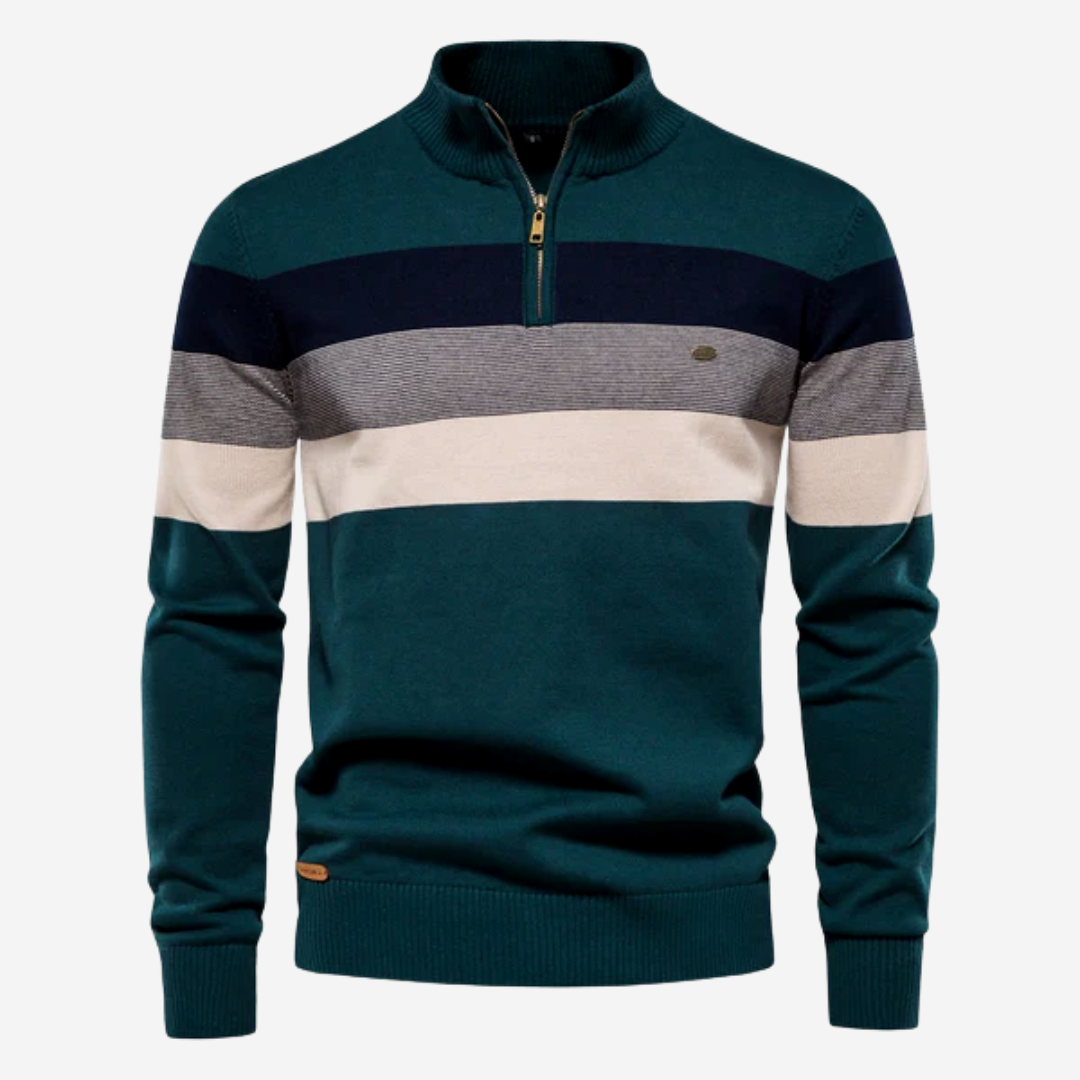 Gestreifter Retro-Pullover