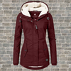 Damen - Fleece-Winterjacke - Vintage-Stil, Warm und Bequem - Perfekt für kalte Tage