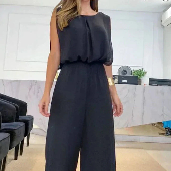 Schwarzer modischer Jumpsuit