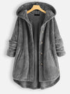 Winter Reversible Fleece-Kapuzenjacke