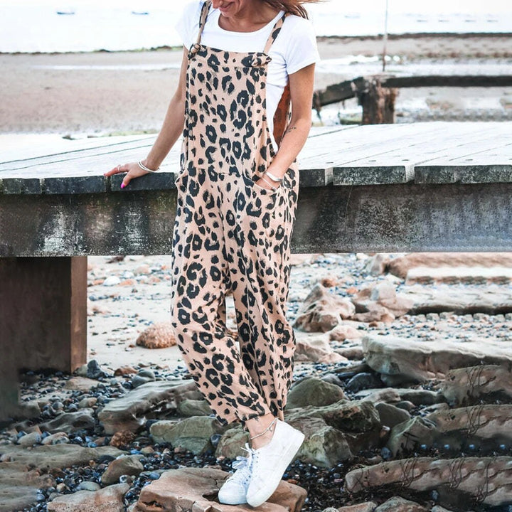 Jumpsuits mit Leopardenmuster