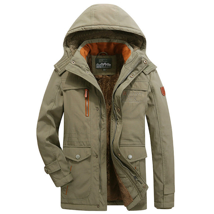 Wind- und wasserdichter Parka Wintermantel Kapuzenjacke