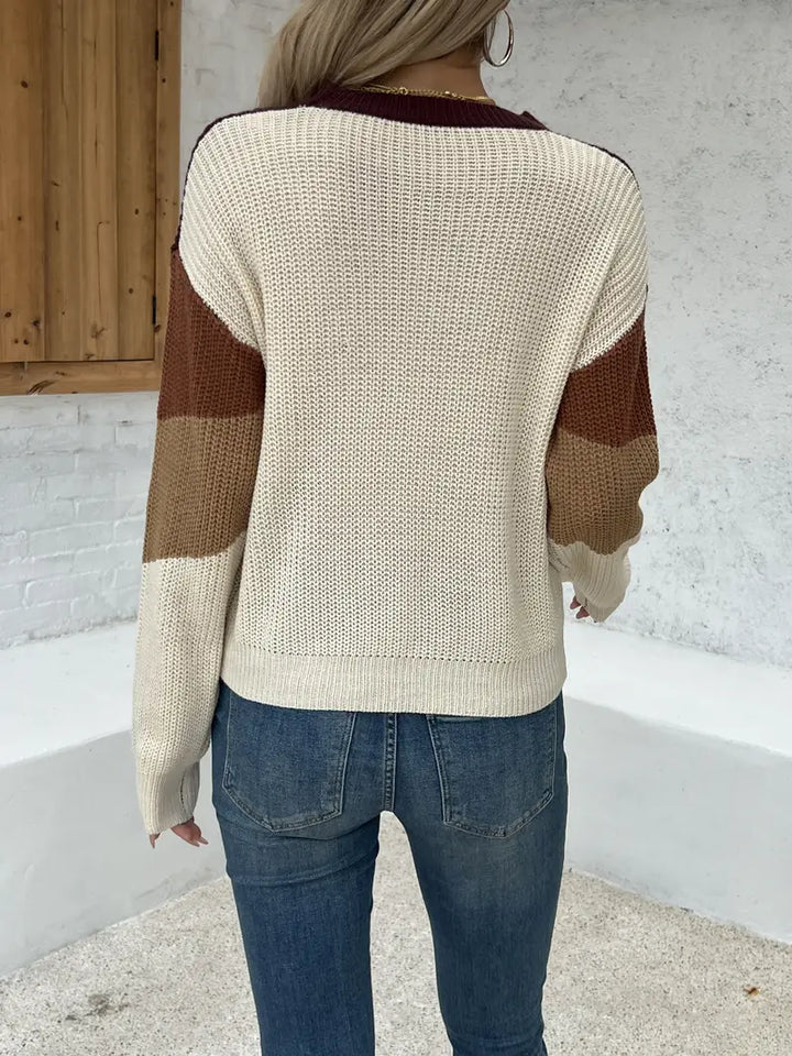 Bunt gestrickter Pullover