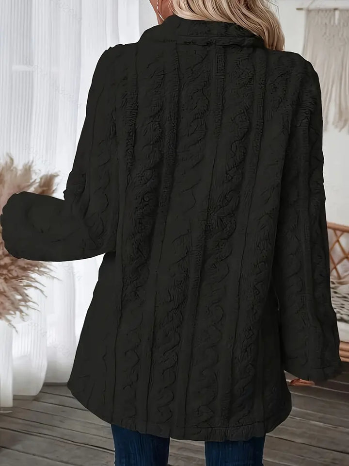 Freizeitjacke mit langen Ärmeln und Kragen