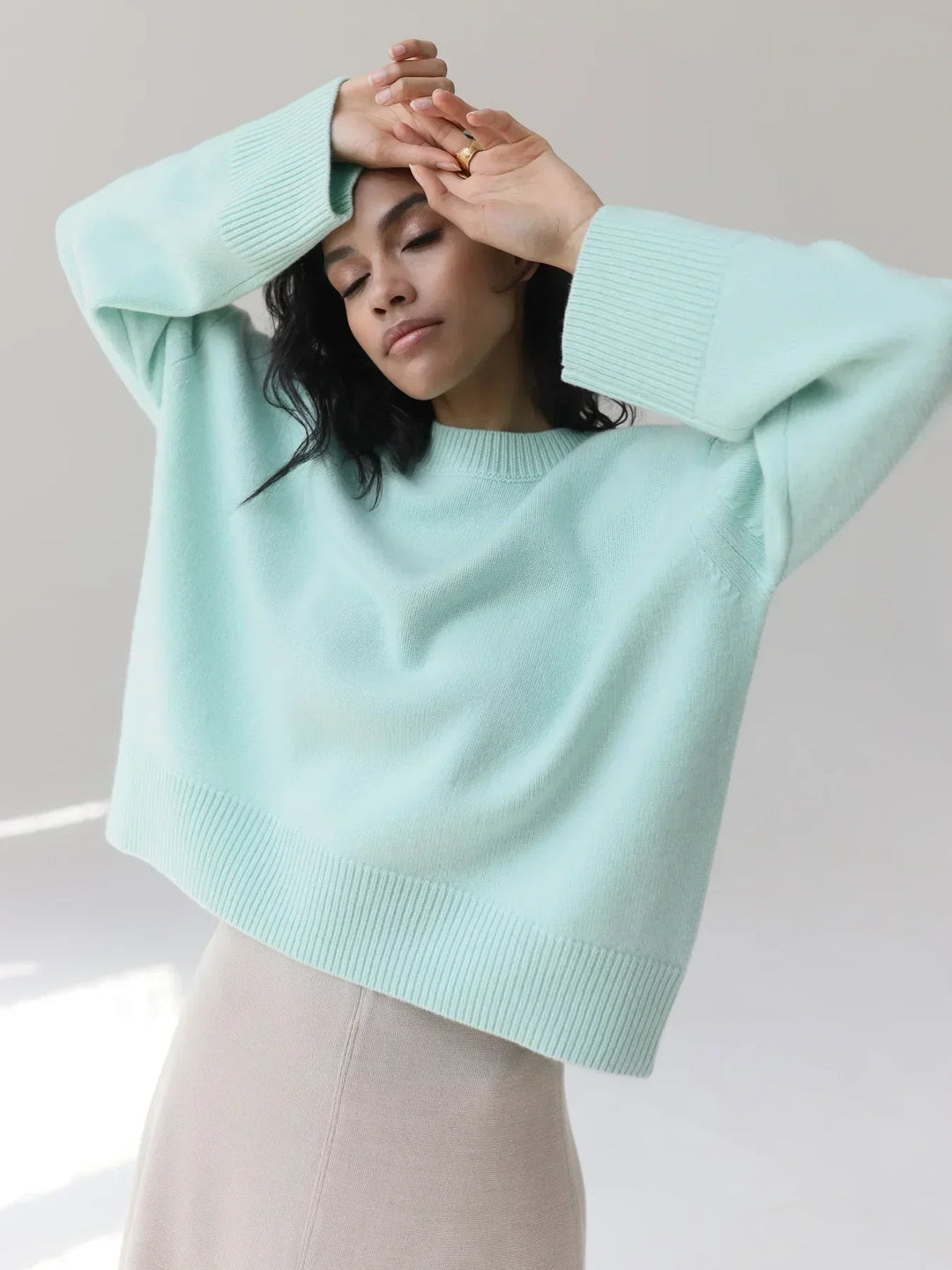 Warmer, bequemer Oversized-Pullover