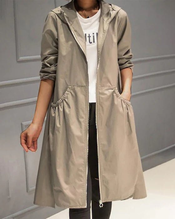 Damen - Trenchcoat - Wasserabweisend - Eleganter und Modischer Mantel für jede Jahreszeit