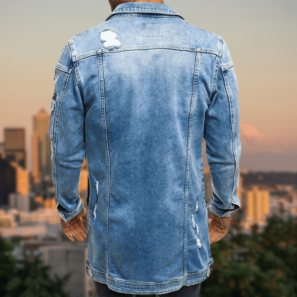 Denim-Jacke Coole Waschung perfekter Sitz