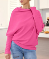 Elegant Asymmetrischer Pullover