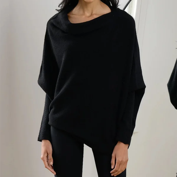 Elegant Asymmetrischer Pullover