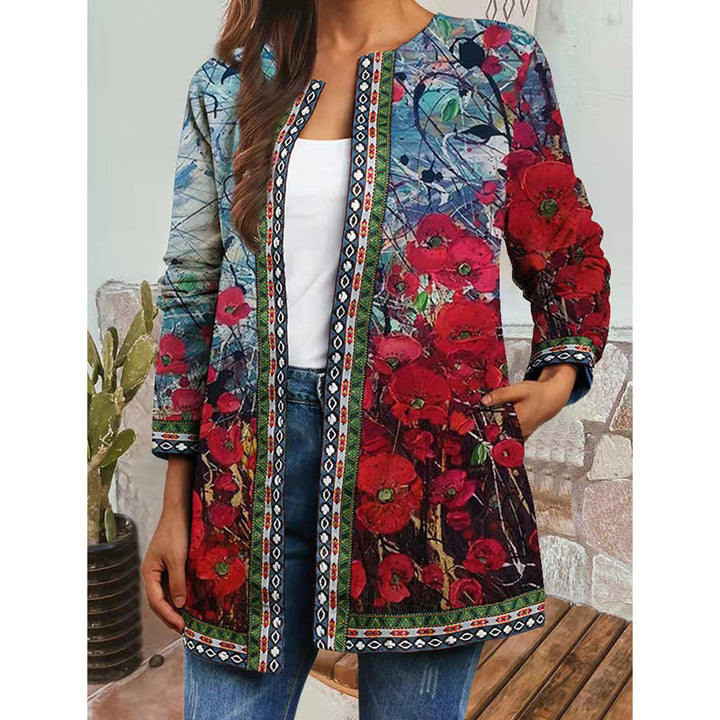 Jacke mit Blumenmuster