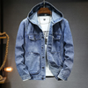 Denim-Jacke mit Kapuze