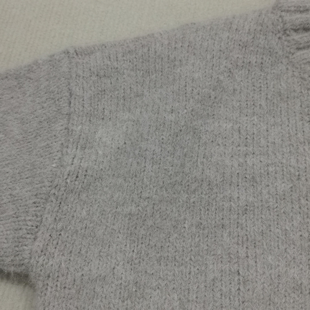 Übergroßer Strickpullover mit Tasche