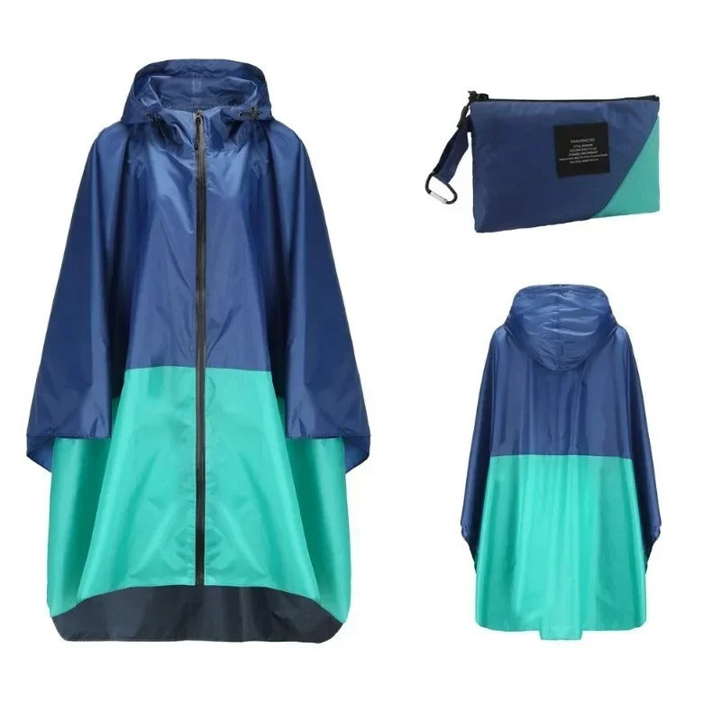 Poncho mit geometrischem Grafikdruck