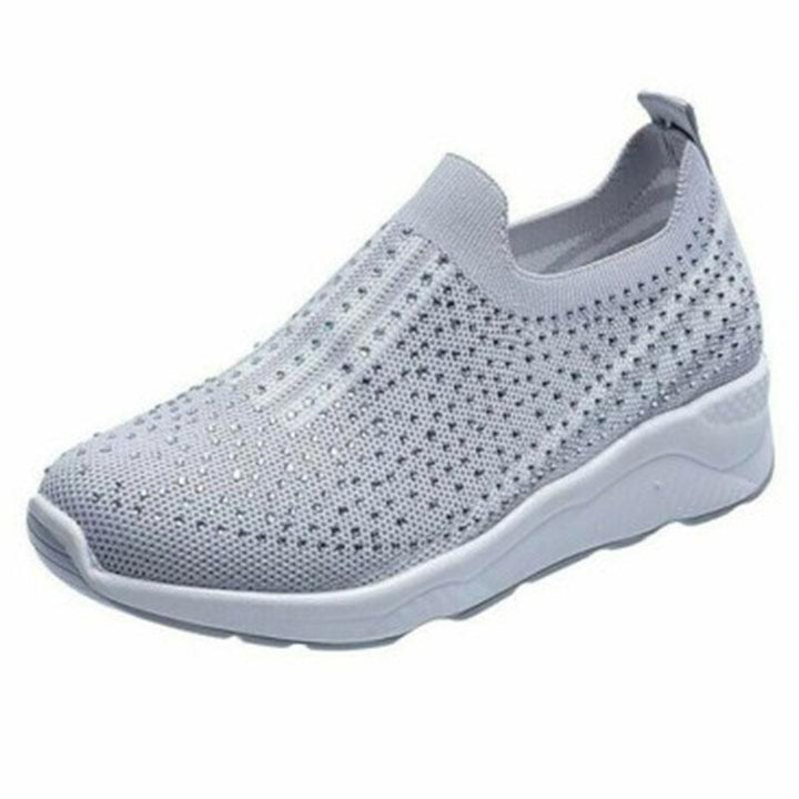 Damen Slip-On Strass Schuhe