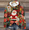 Vintage Santa Hoodie mit Druck