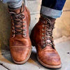 Retro-Veteranenstiefel für Männer - Winterschuhe