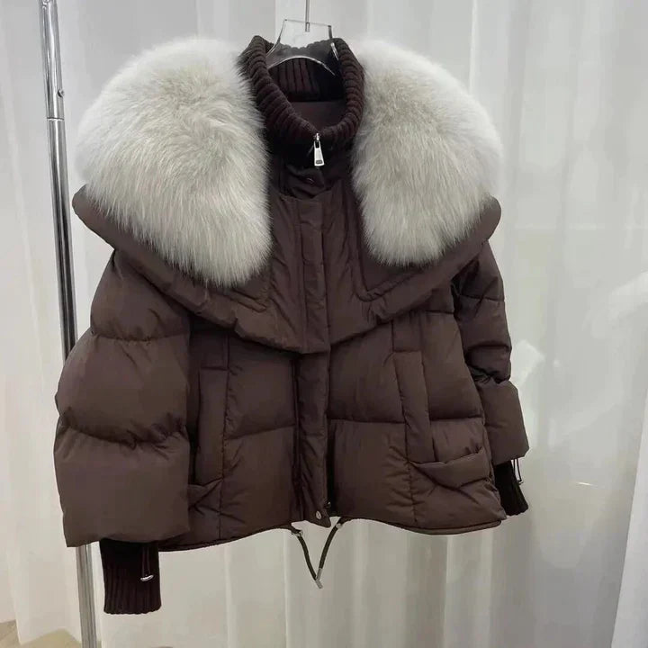 Elegante-Pelzjacke