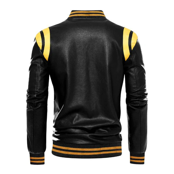 Herren-Baseballjacke aus Leder