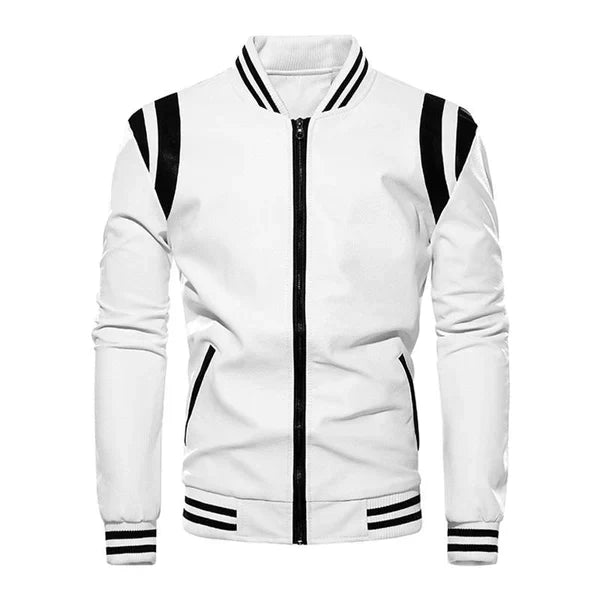 Herren-Baseballjacke aus Leder