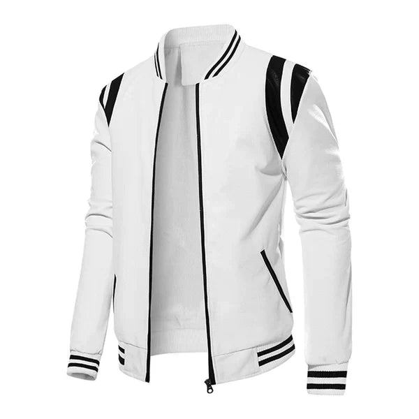 Herren-Baseballjacke aus Leder