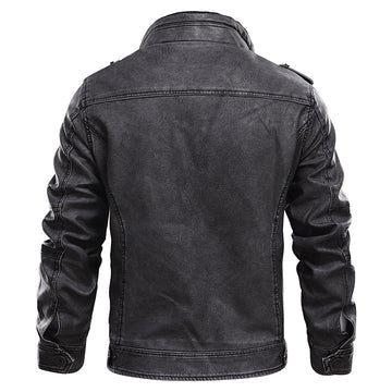 Herren-Motorradjacke aus Leder