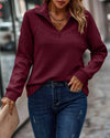 Eleganter Pullover mit V-Ausschnitt