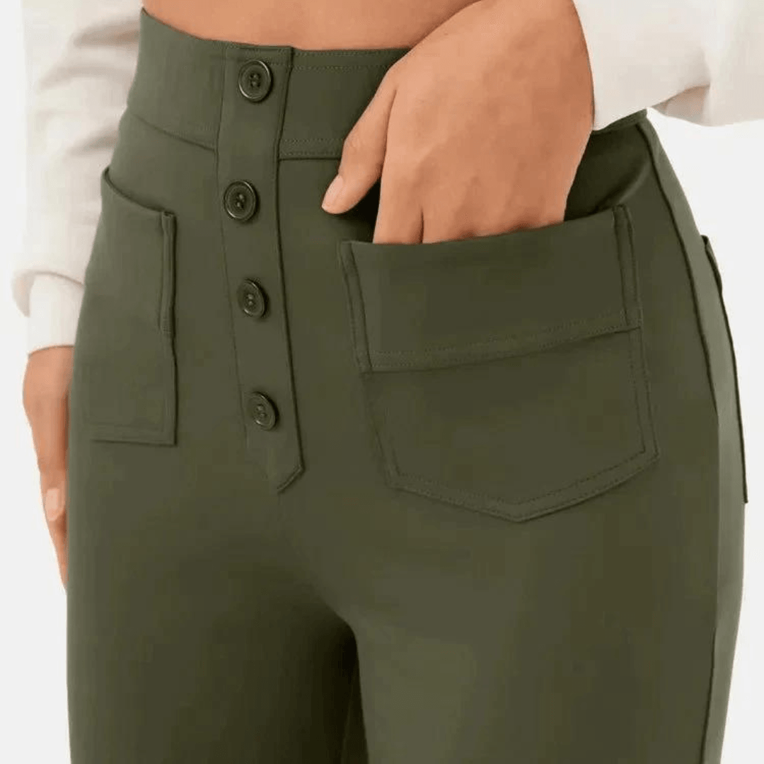 Lässige Hose mit hoher Taille