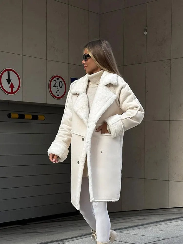 Elegante Lange Jacke für die kühle Jahreszeit