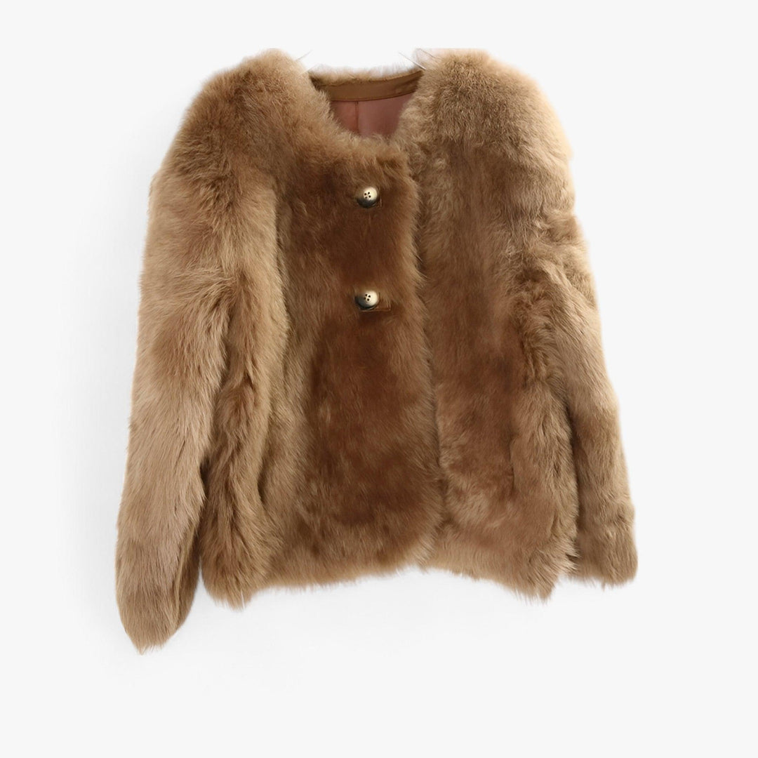 Shearling-Pullover aus Naturpelz