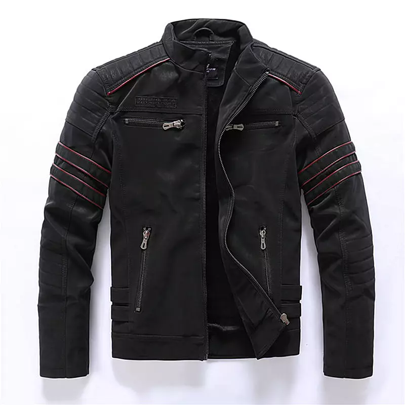 Stylische Herren Lederjacke