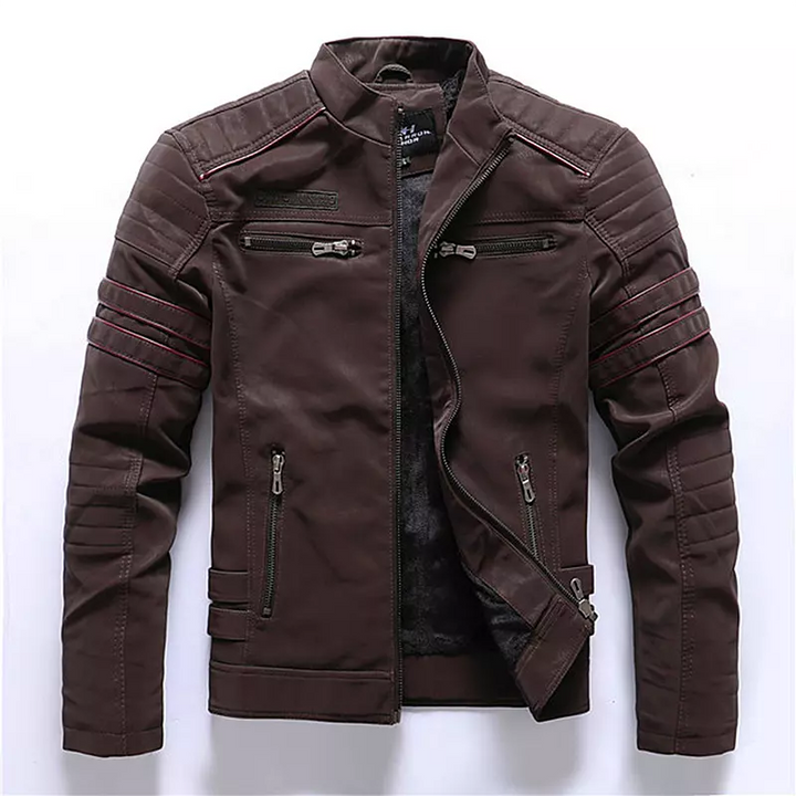 Stylische Herren Lederjacke