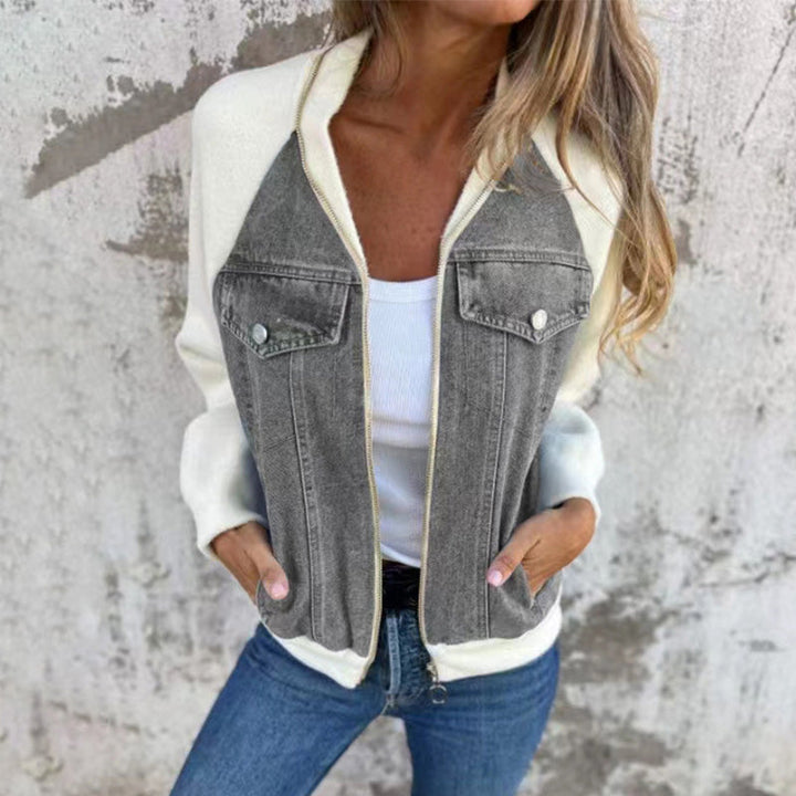 Zip-up-Jeansjacke