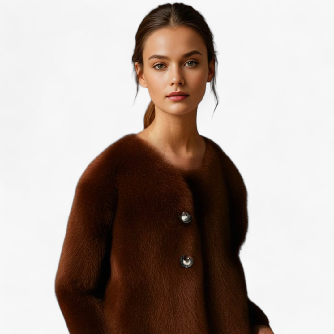 Shearling-Pullover aus Naturpelz