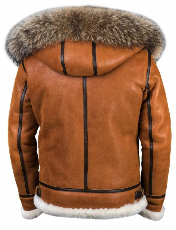 Leder Winterjacke