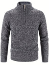 Lässiger Pullover mit halbem Reißverschluss