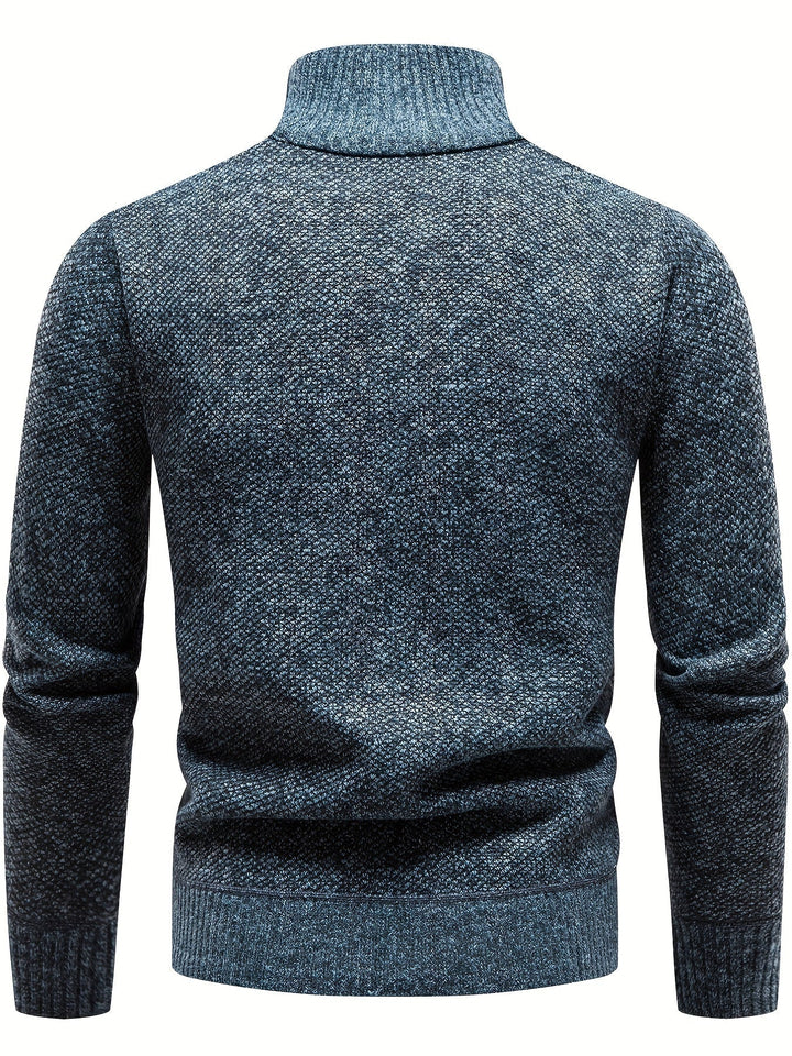 Lässiger Pullover mit halbem Reißverschluss