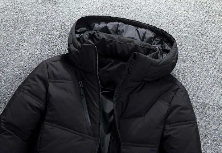 Extra warme abnehmbare Winterjacke mit Kapuze