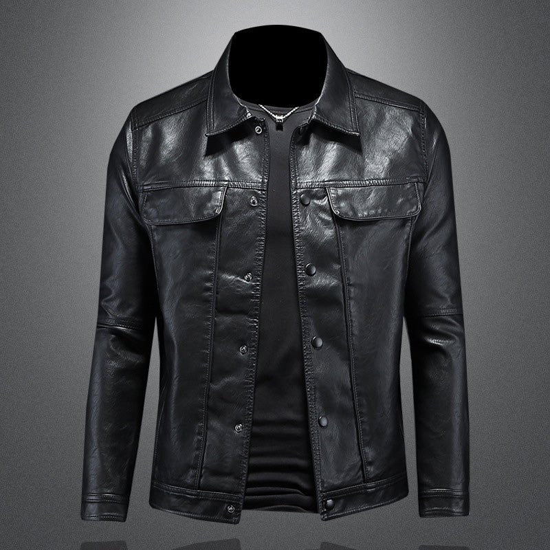 Leder Biker Jacke