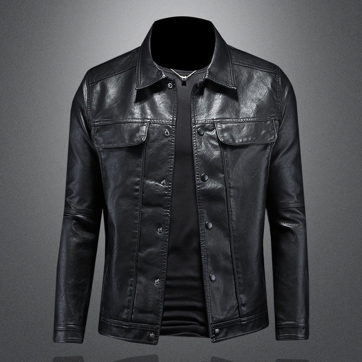 Leder Biker Jacke